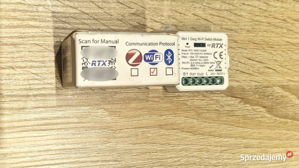 WIFI Switch Module Mini Tuja RTX 16A Lubań