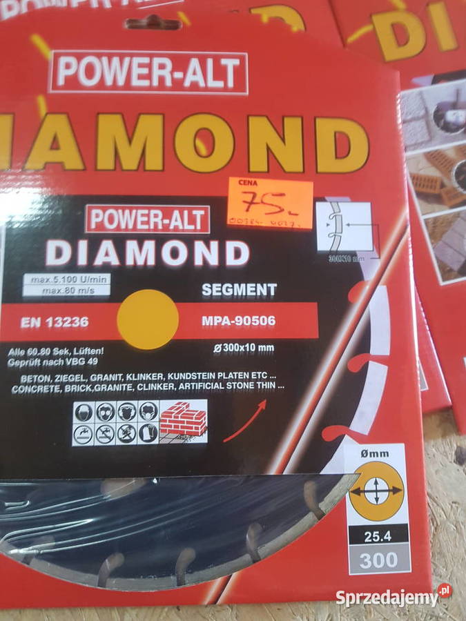 Tarcza diamentowa kostki betonu 300mm segmentowa Głogowa sprzedam