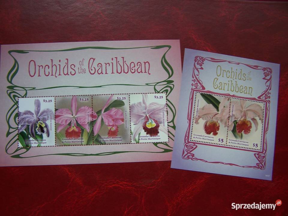 Grenada MNH Flora Kwiaty Orchidee Tychy