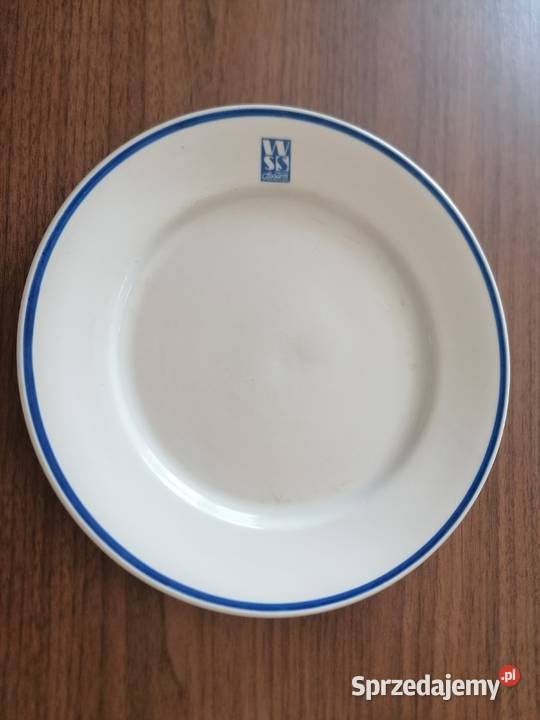 Talerz płytki obiadowy WSS Społem porcelana Łódź