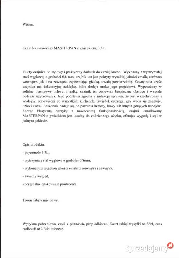 Czajnik marmurkowy czarny Jelenia Góra