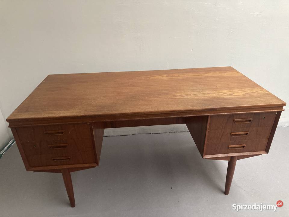 Biurko drewno tekowe Dania Wolsztyn