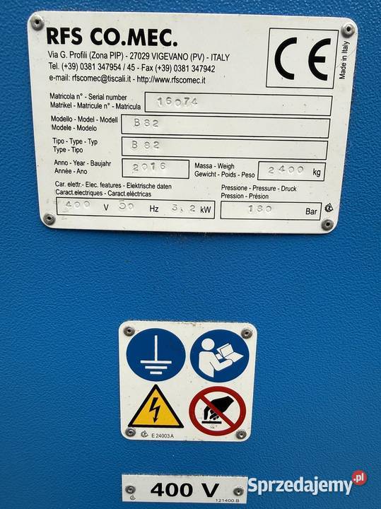 RFS CO MEC B82 CE prasa linia do termoformowania Produkcja Łaskarzew