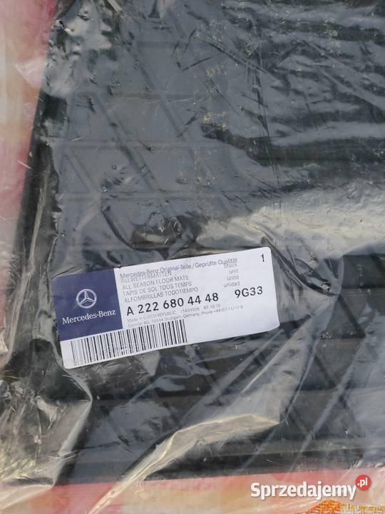 Dywaniki OE gumowe Mercedes W222 LONG Bolewice