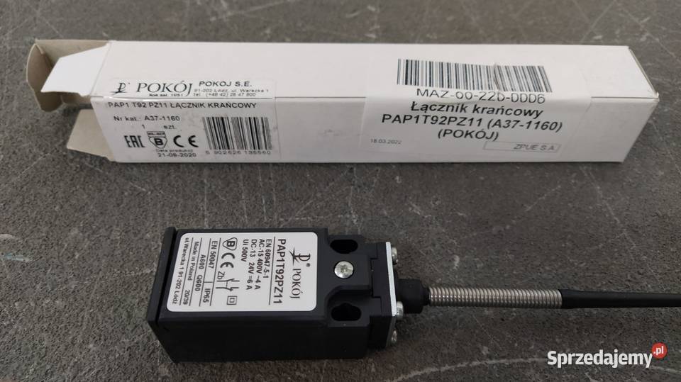 Łącznik krańcowy PAP1T92PZ11 A371160 POKÓJ