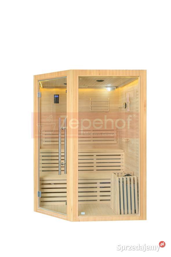 Sauna fińska sucha z piecem 1600x1600mm MOC 60