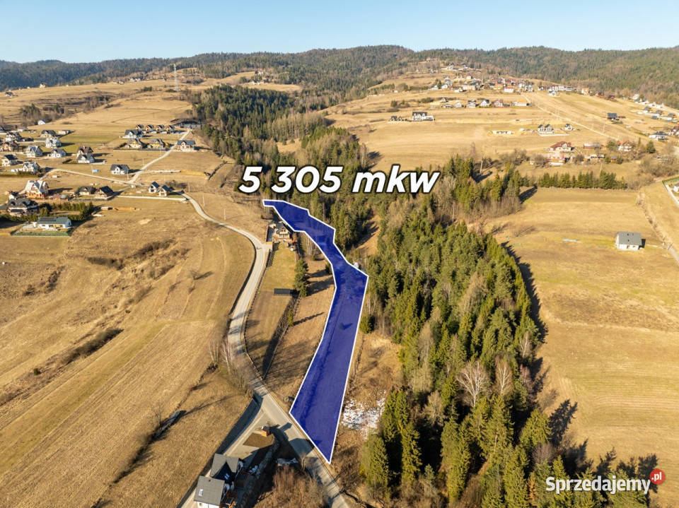 Szlembark działka budowlanoleśna 5305m2 małopolskie