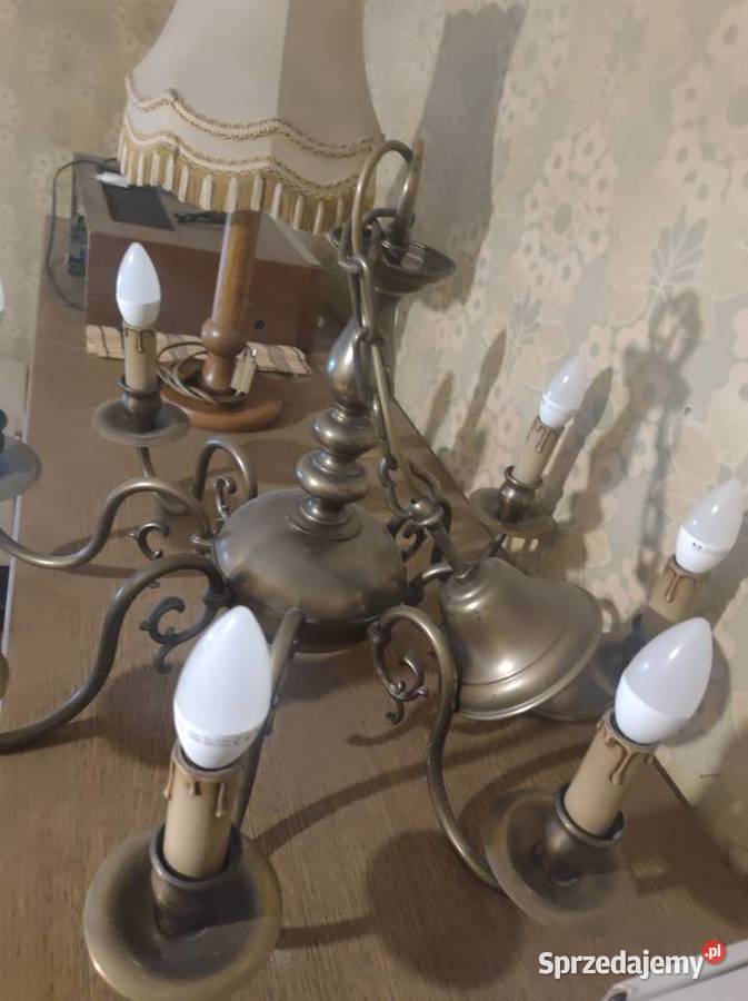 Lampa wisząca retro imitacja świeca Dom i Ogród Nowa Sól