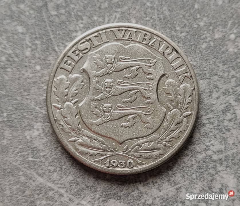 198 ESTONIA srebro 2 Korony 1930 r Zamek Toompea sprzedam