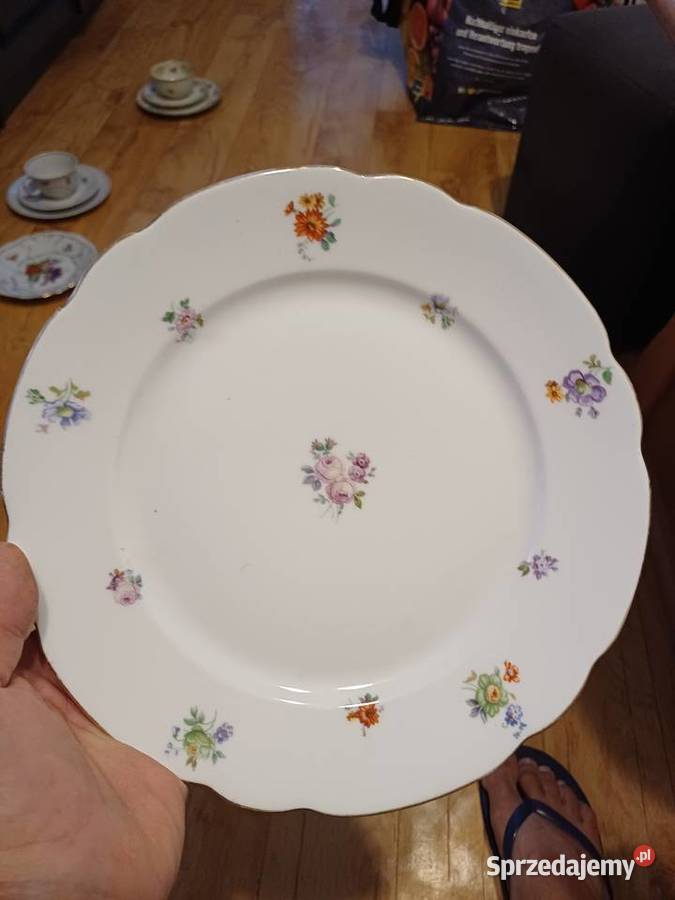 Talerz deserowy Meissen z 19231929 Porcelana i szkło Lubań