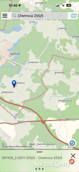 Działka budowlana kolorowe jeziorka Chełmica