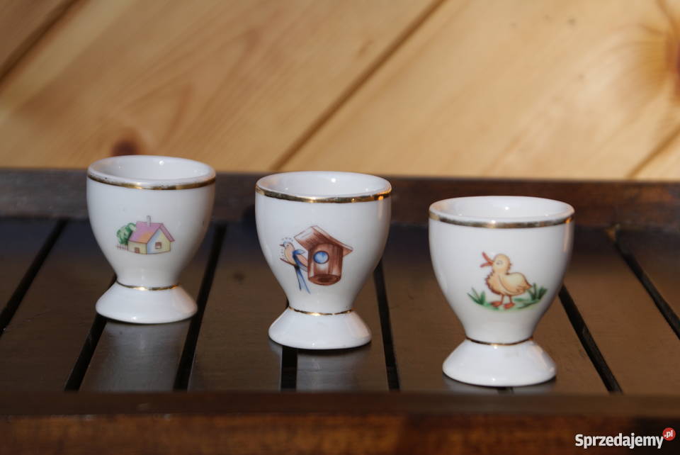 Porcelanowe kieliszki podstawki do jajek mazowieckie Warszawa