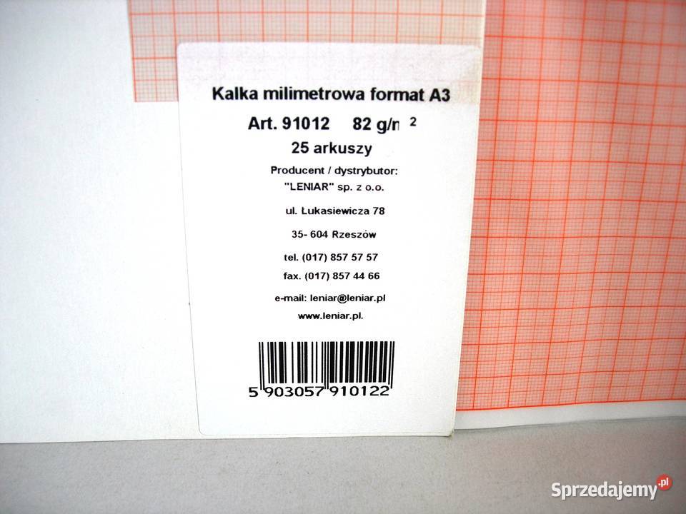 Kalka milimetrowa A3 Leniar nowa 21 Biuro Bełchatów