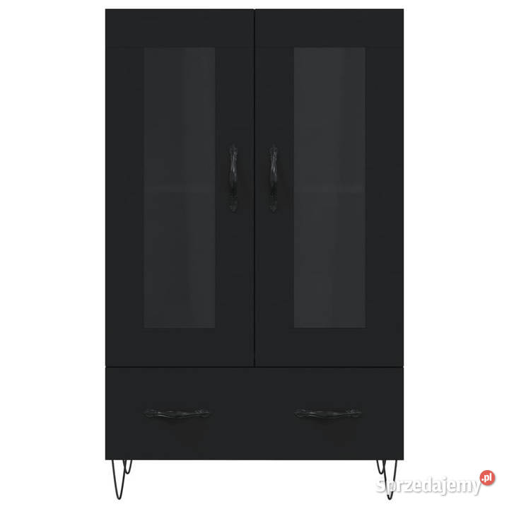 Wysoka szafka czarna 695x31x115 WM828293 Warszawa