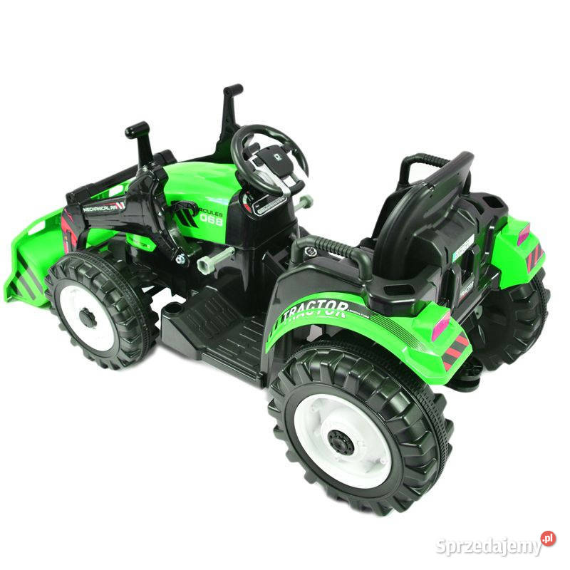 Autko na akumulator OLBRZYMI TRAKTOR Z PRZYCZEPĄ Myszków