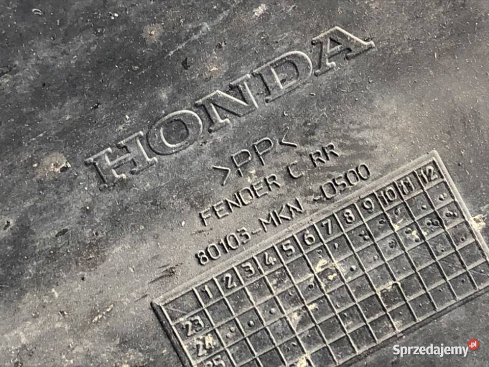 NADKOLE BŁOTNIK TYŁ OSŁONA ŁAŃCUCHA CB650RA podkarpackie