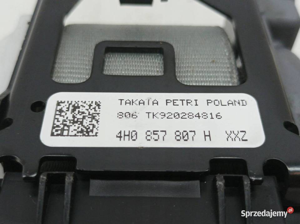 PAS BEZPIECZEŃSTWA ŚRODEK TYŁ KANAPY 4H0857807H