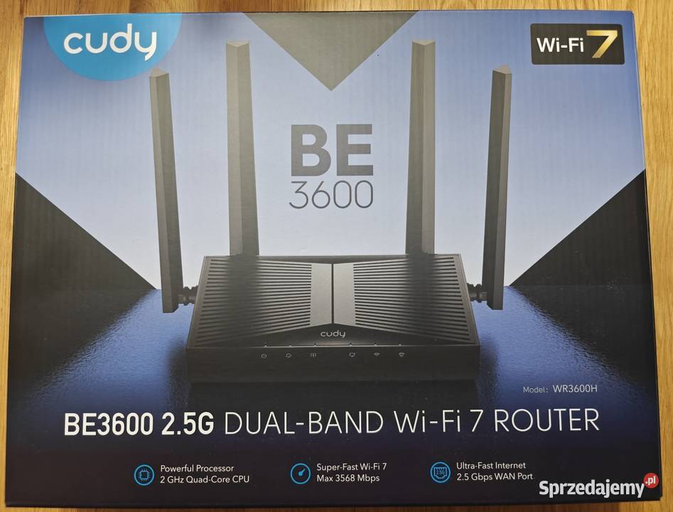 Cudy WR3600H wifi7 mesh router mazowieckie Warszawa