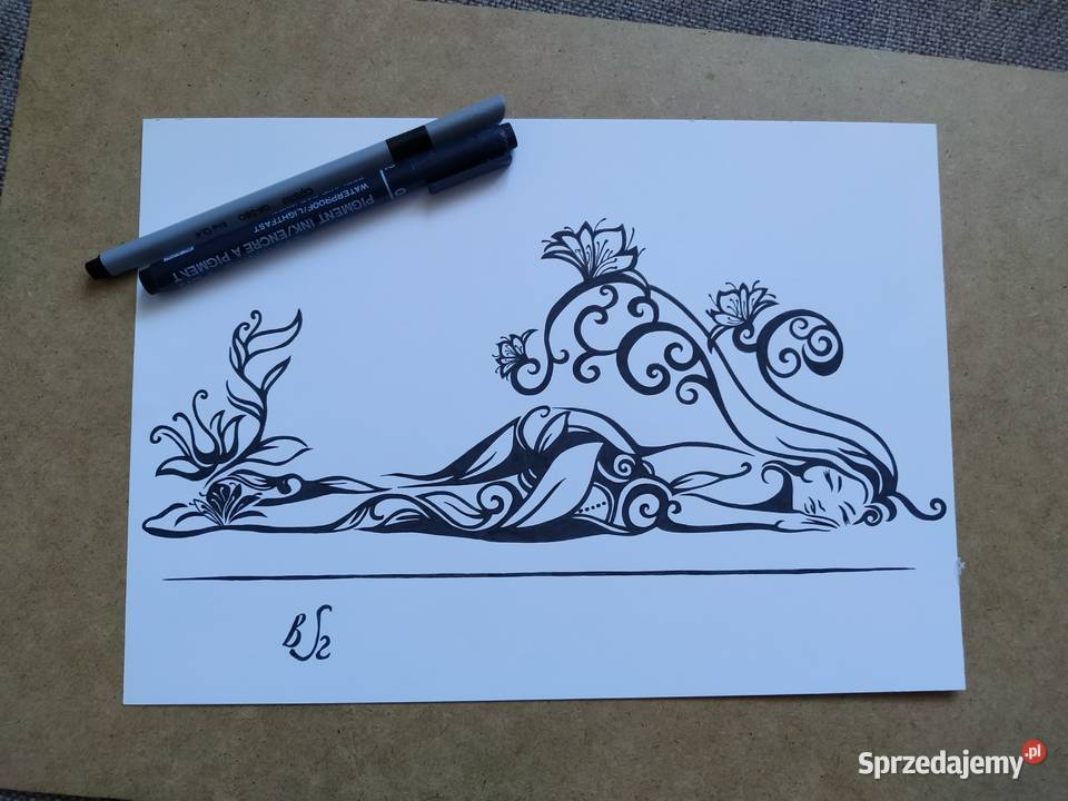 Rysunek sen cienkopis blok t A4 250 gm2 Warszawa