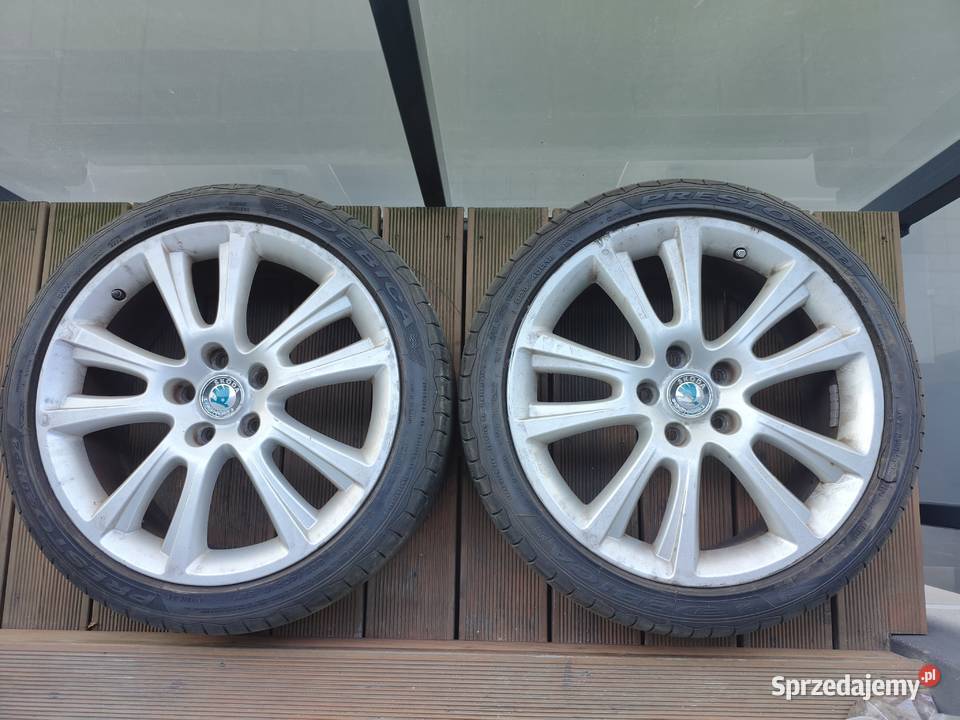 Oryginalne felgi Skoda 18 4 opony 22540 R18 dolnośląskie Wrocław