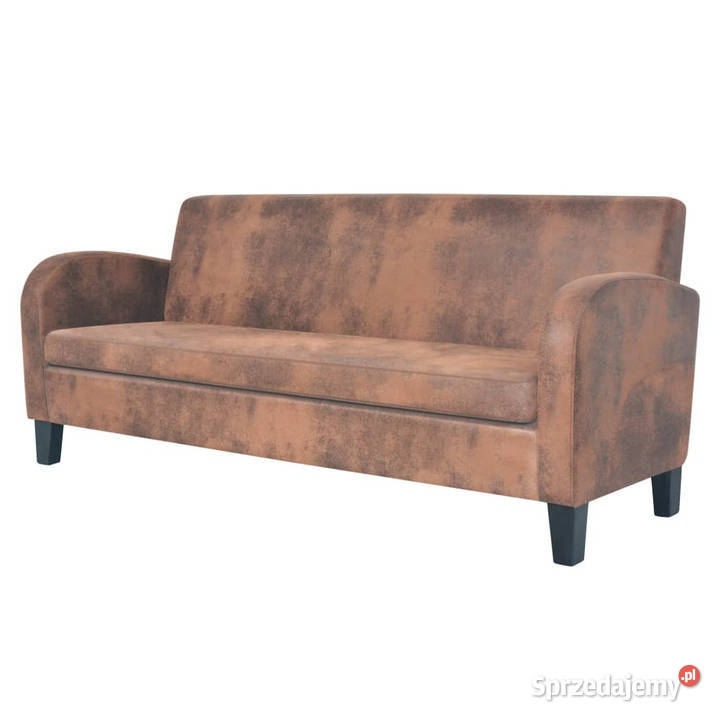 Sofa 3osobowa ze sztucznej skóry zamszowej mazowieckie
