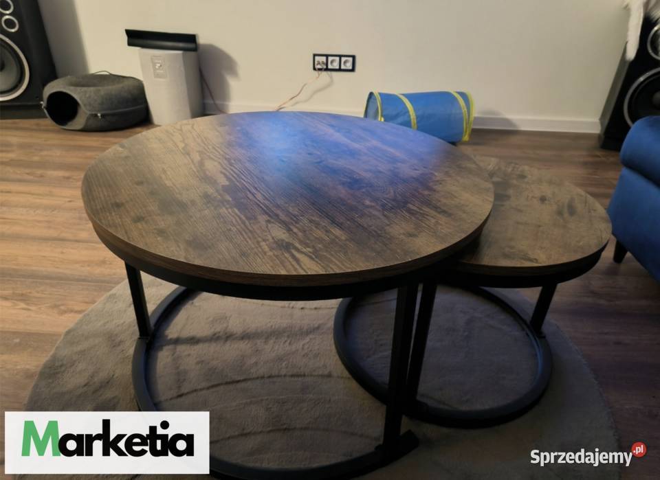 Fabrycznie Nowy Stolik KAWOWY loft okrągłe Łódź