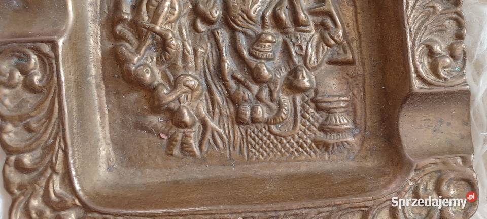 MOSIĘZNA PROSTOKATNA POPIELNICZKA Pozostałe Swarzędz