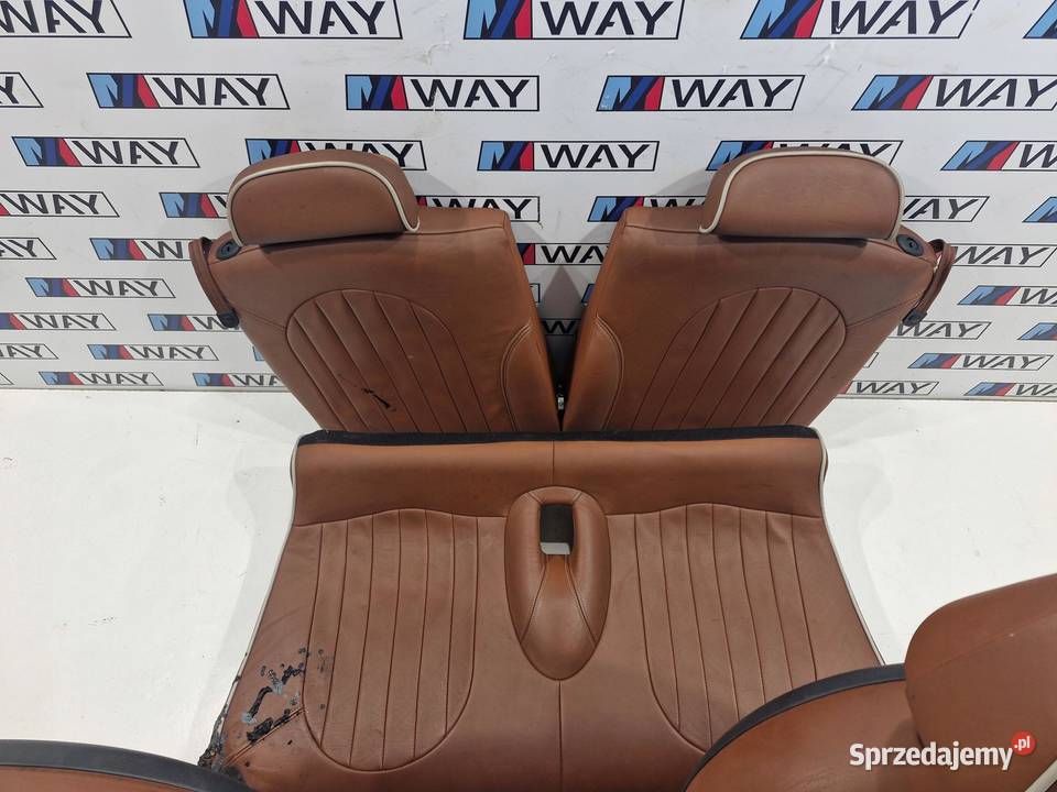 MINI R52 CABRIO FOTELE WNĘTRZE KOMPLET SKÓRA Części samochodowe