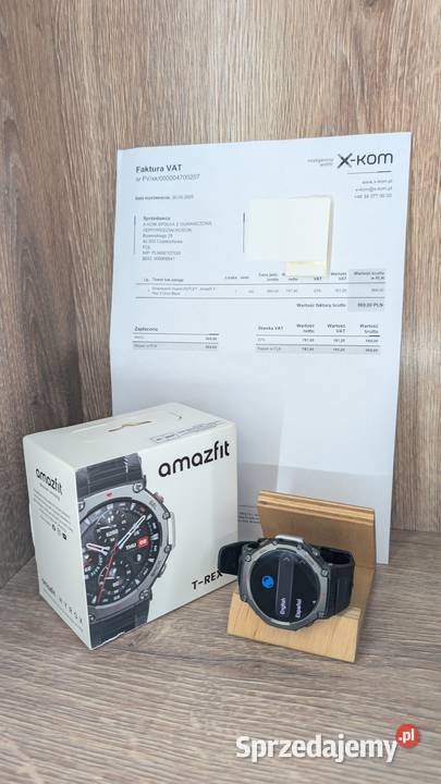 Smartwatch amazfit TREX 3 Onyx Komplet Gwarancja Męskie sprzedam