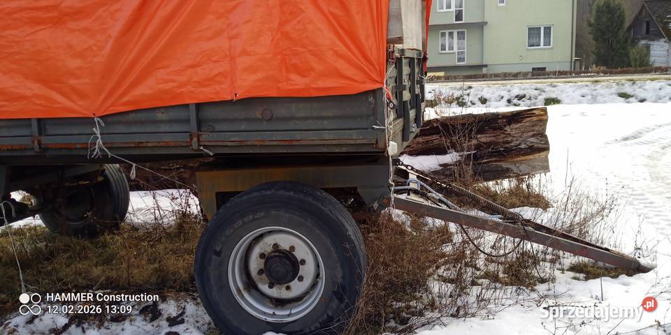 Przyczepa rolnicza D 50 nieuszkodzony lubelskie Poniatowa