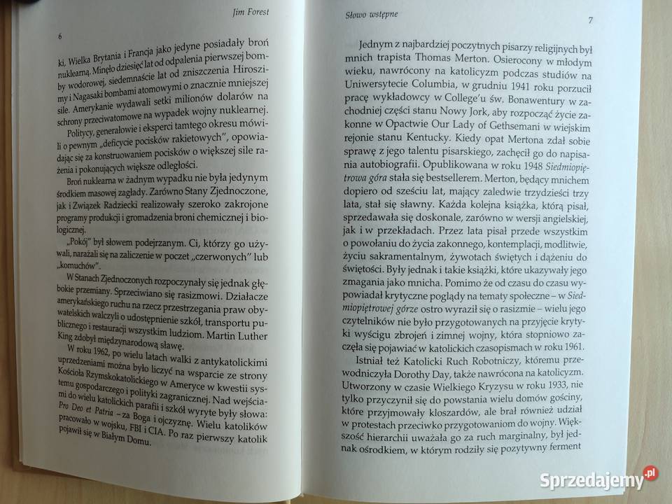 Thomas Merton Pokój w erze postchrześcijańskiej ISBN 8373186123 Książki naukowe i popularnonaukowe Katowice