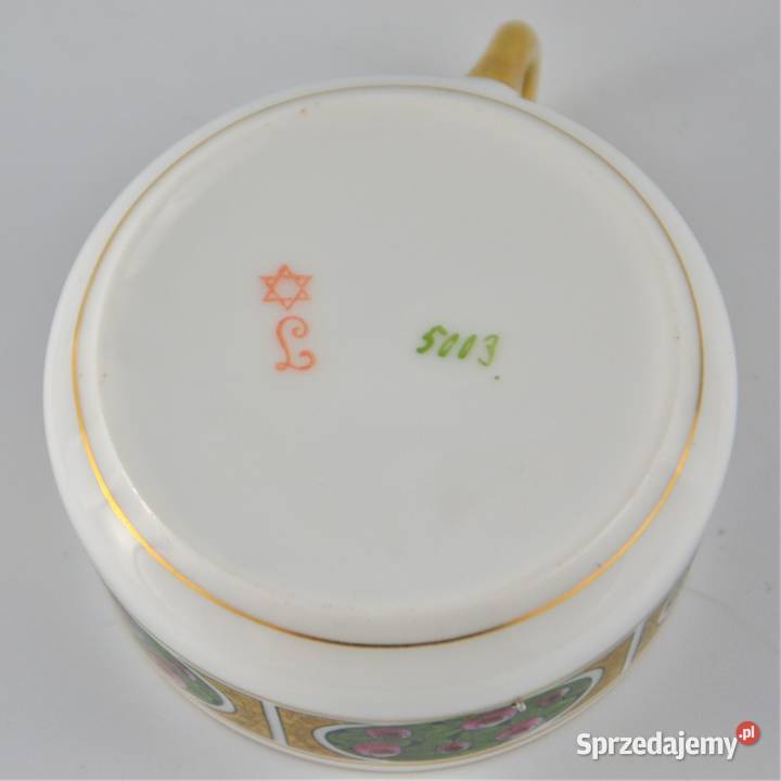 Secesyjna filiżanka mocca Lettin Baensch Warszawa sprzedam