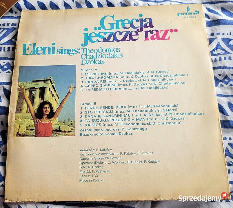 Eleni Grecja jeszcze raz Lovers płyty z roku