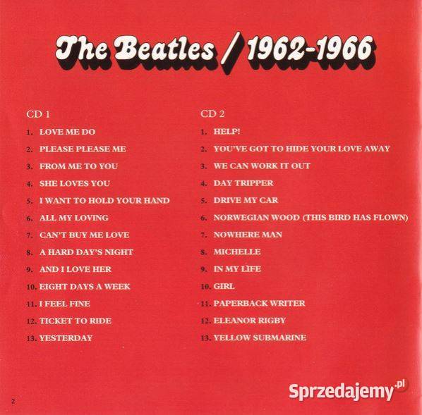 The Beatles 19621966 2xCD Apple Records 0777 7 Biłgoraj