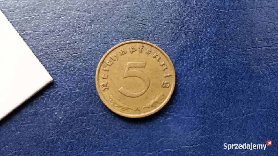 Stare monety 5 fenig 1939 A Niemcy Lesko sprzedam