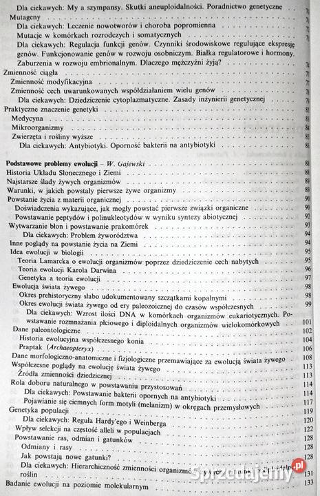 Biologia kl 3 i 4 Wacław Gajewski Aleksandra Rok wydania 1998
