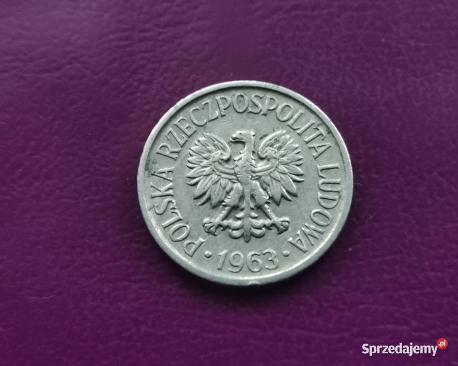 Moneta z PRLu 5 groszy 1963 r Ładna i rzadka Pruszków