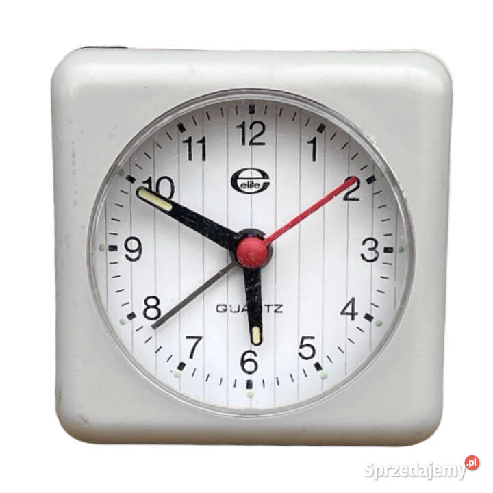 Mały szary budzik elektryczny Elite Niemcy lata Warszawa