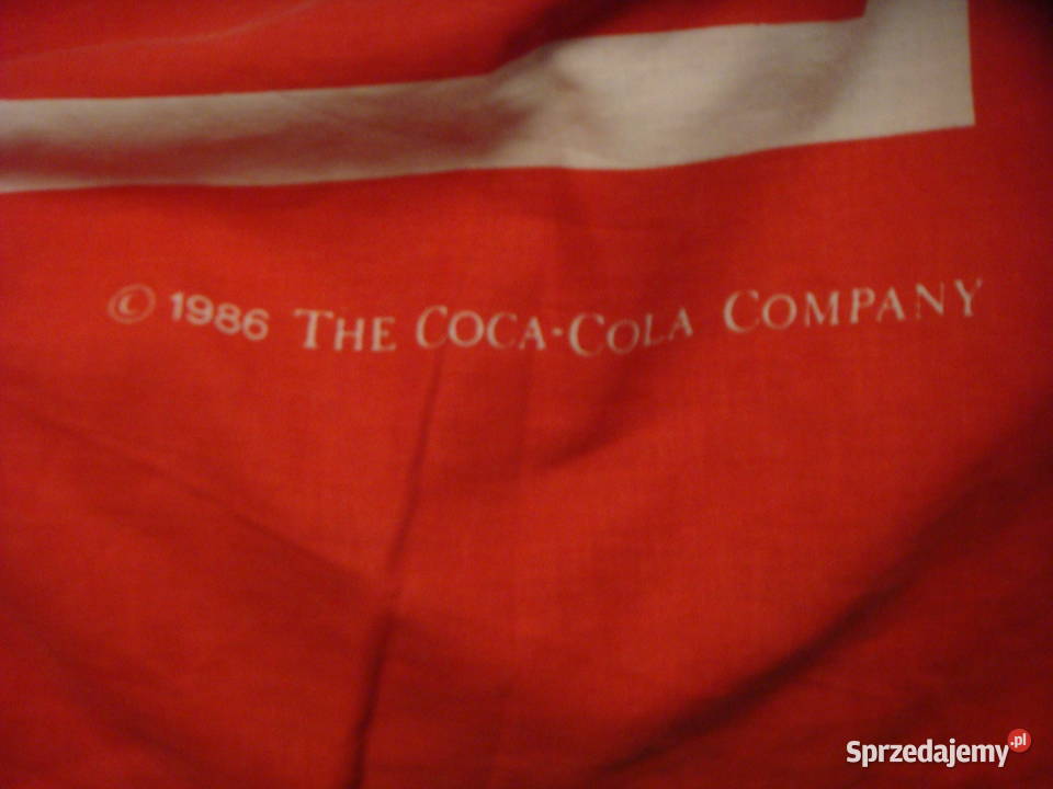 CocaCola oryginalna pościel 2 częściowa z 1986 r Prochowice