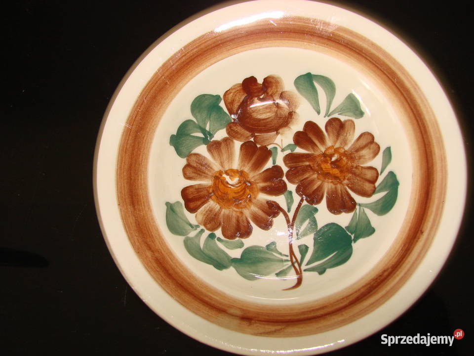 Włocławek fajansowy talerzyk Pruszcz Gdański
