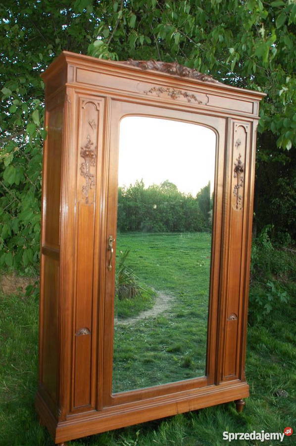 Francuska piękna szafa z kryształowym lustrem z Lublin