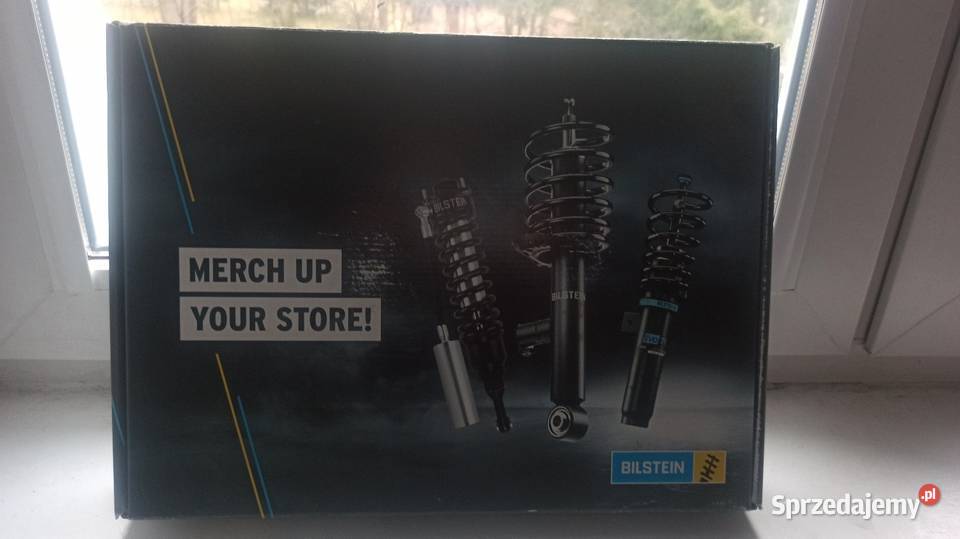 Zestaw gadżetów BILSTEIN vintage tablica flaga łódzkie