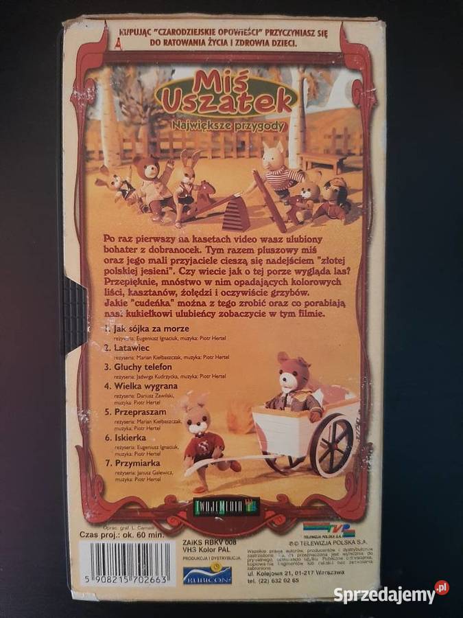 Miś Uszatek Największe przygody VHS