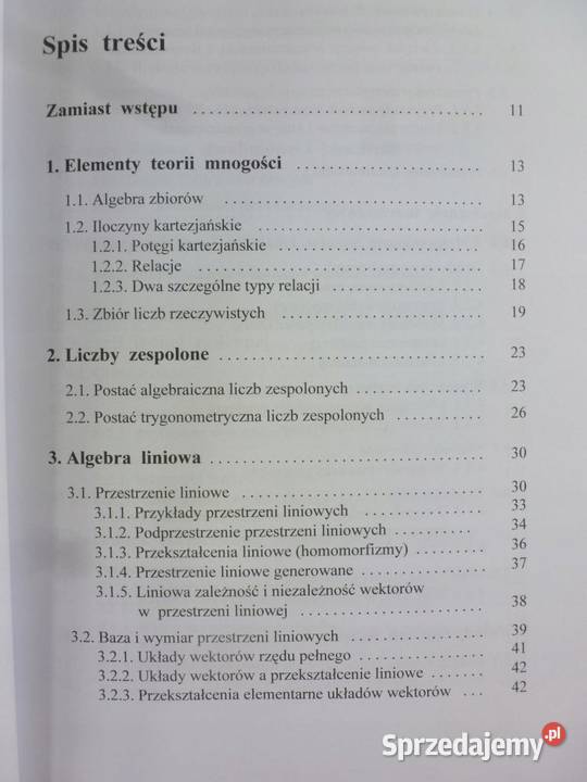 Elementy matematyki studentów ekonomii Bądkowo