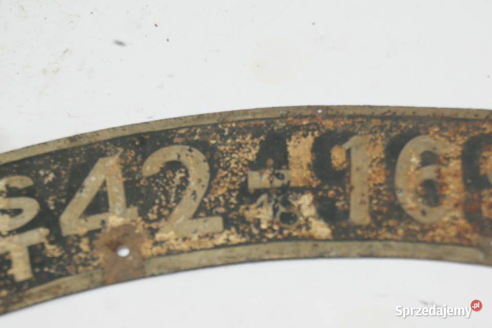 STARA TABLICA REJESRACYJNA TRIUMPH BSA ZUNDAPP Błotniki motocyklowe Rybnik