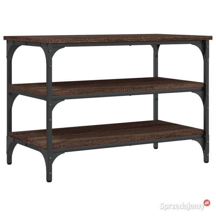 Ławka na buty brązowy dąb 70x385x49 WM839042 Warszawa