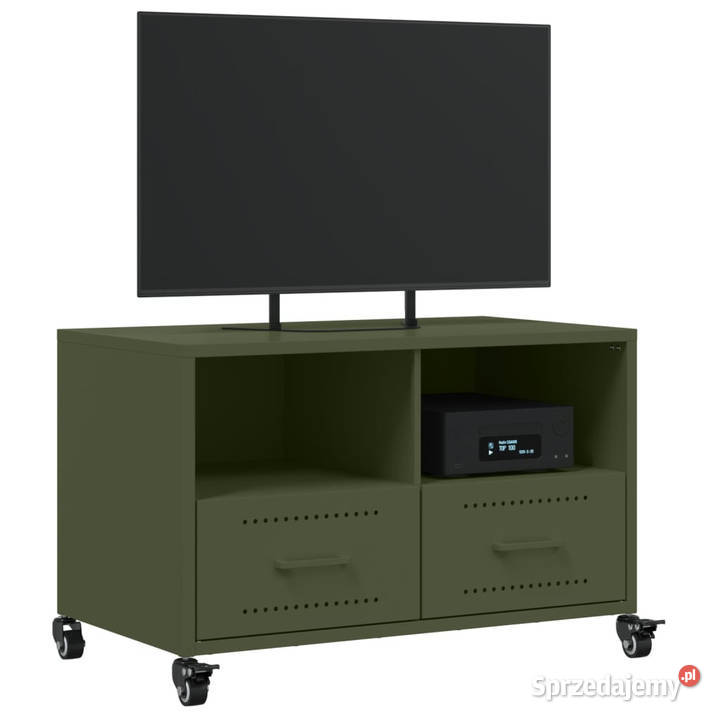 Szafka RTV oliwkowa 68x39x435 stal WM846702 Warszawa sprzedam