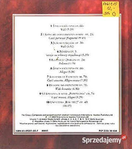 CZAJKOWSKI Poezja i Pasja seria Mistrzowie klasyczna śląskie Chorzów