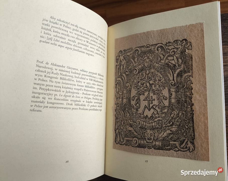 O godności książki w Polsce Aleksander Gieysztor literaturoznawstwo mazowieckie Warszawa