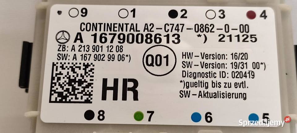 MERCEDES GLE53 W167 MODUŁ DRZWI A1679008613 osobowe Komputery dolnośląskie